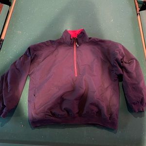 Navy Blue Half-Zip Vintage Pullover Gear Pro Sports